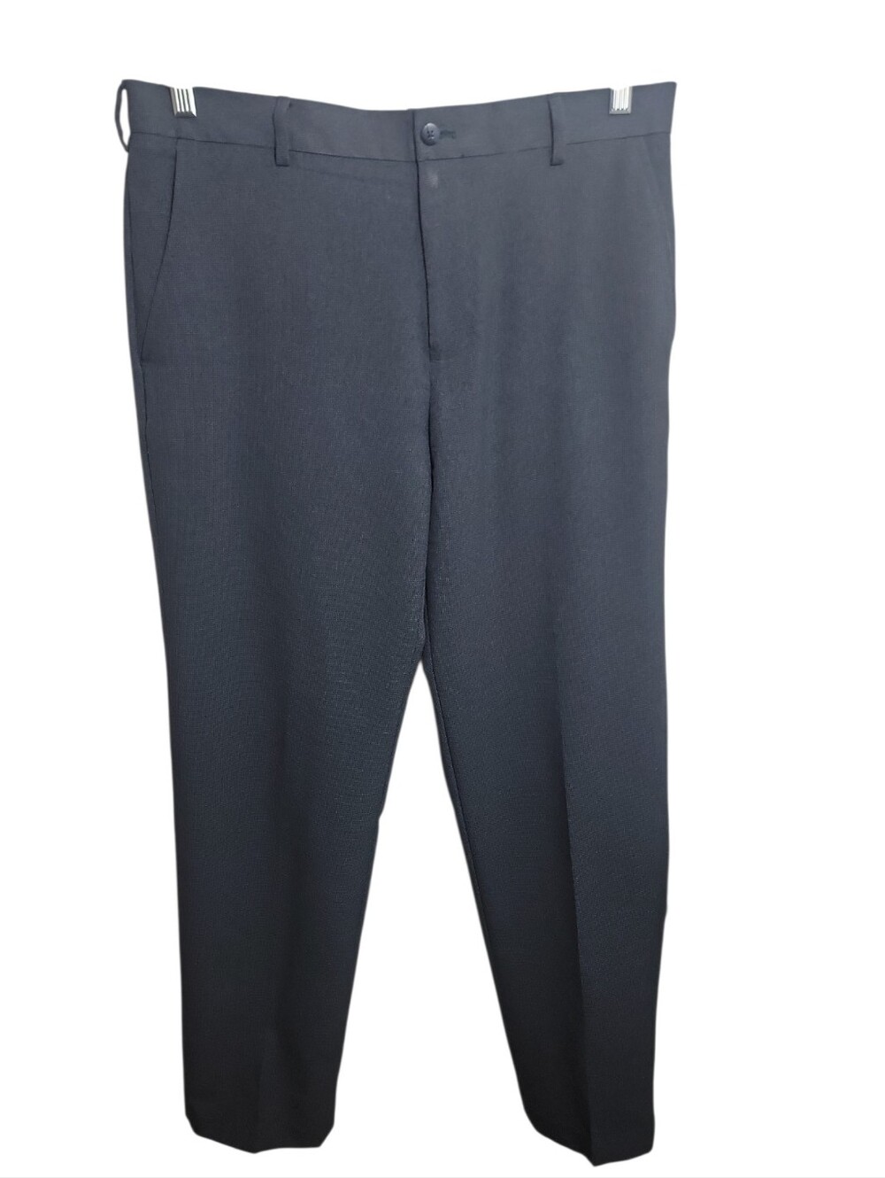 Van Heusen traveler micro plaid flat front straight leg dress pants size 34x32